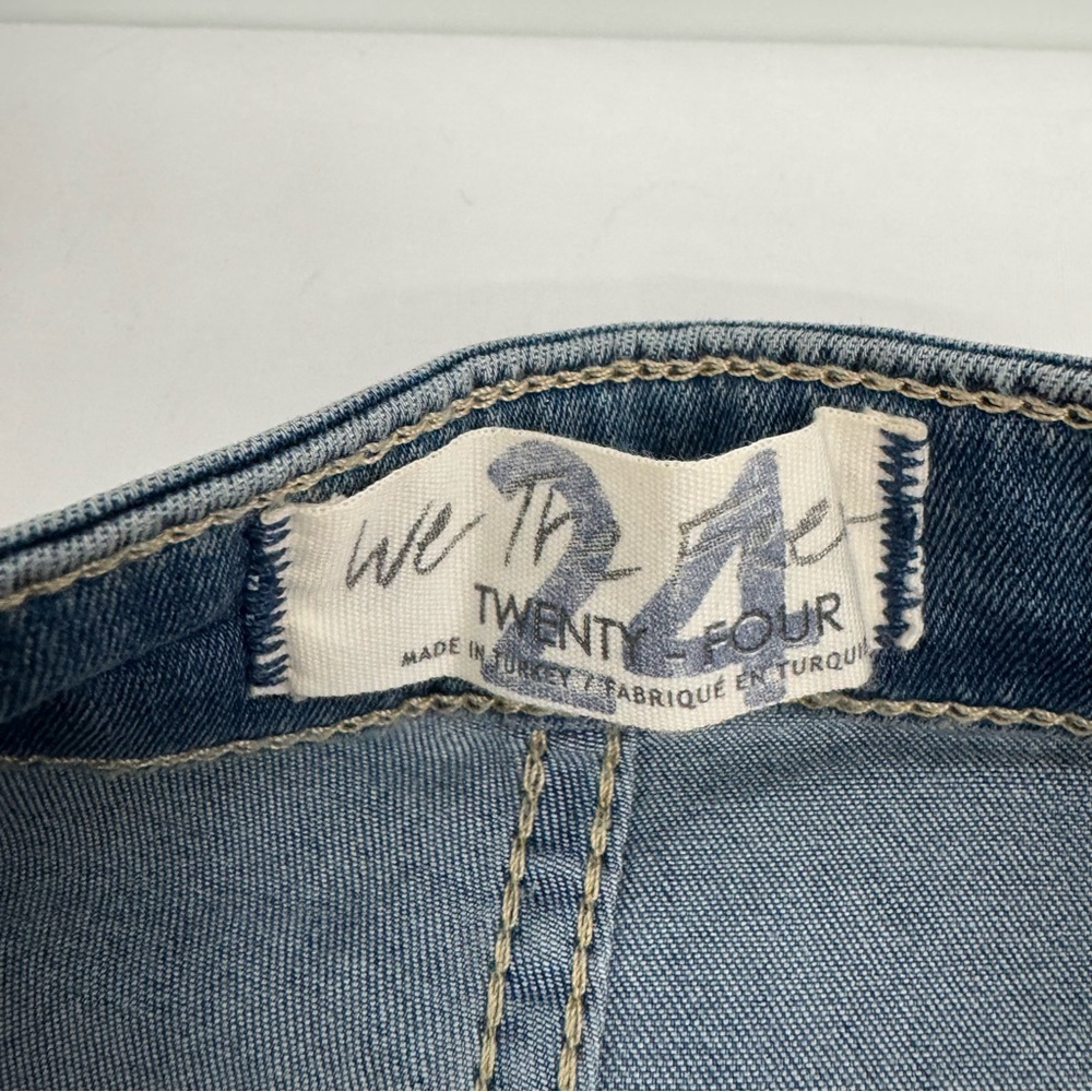 NWT We The Free People Jeans Womens Size  24 Just Float On Flare Raw Hem Hippie - Picture 4 of 12